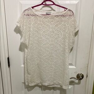 Speedo Cover Up Women’s Size Large Swim Suit White Beach Vacation Summer